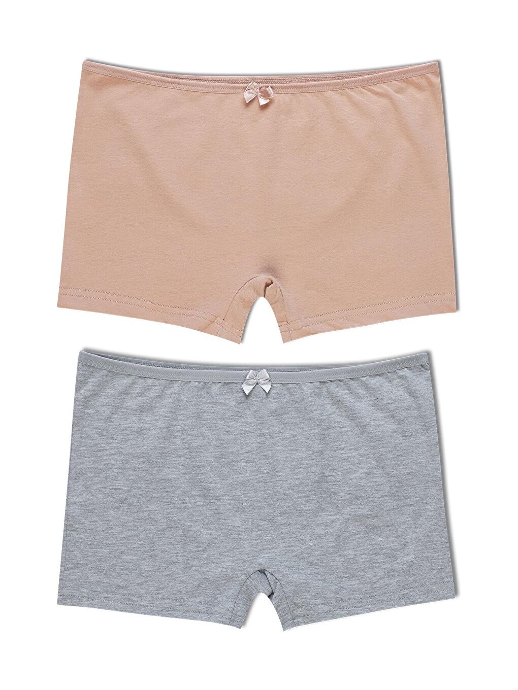 Kahverengi Pamuklu Kadın Boxer 2'li