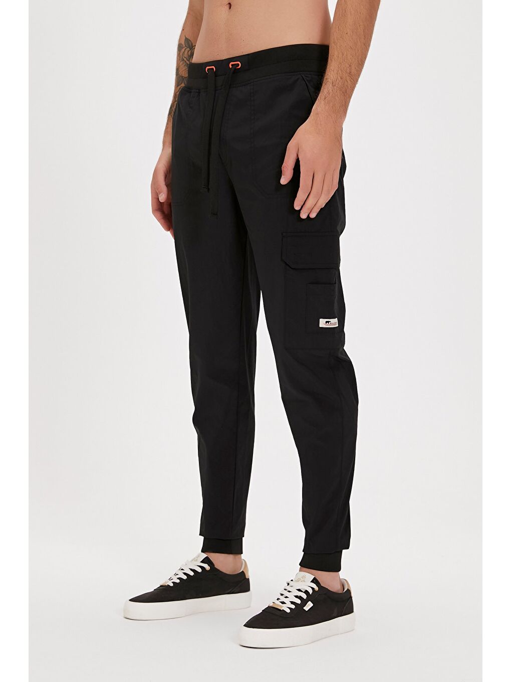 Lucas Siyah Kargo Cepli Erkek Pantolon-3