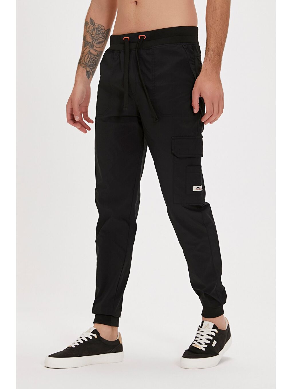 Lucas Siyah Kargo Cepli Erkek Pantolon-4