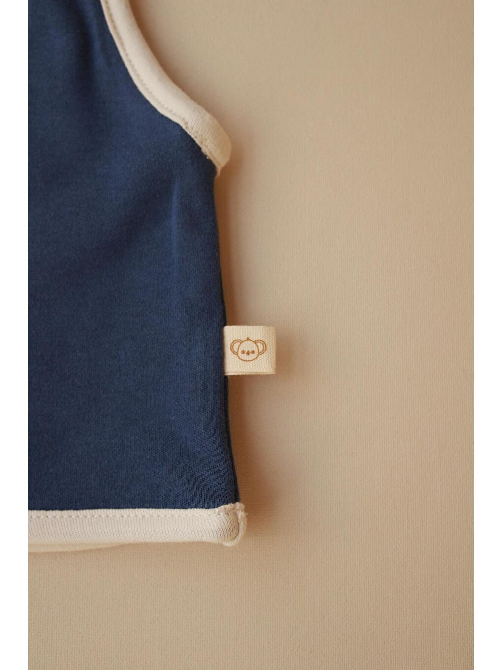 İndigo Yengeç Nakışlı Çift Taraflı Yelek-6