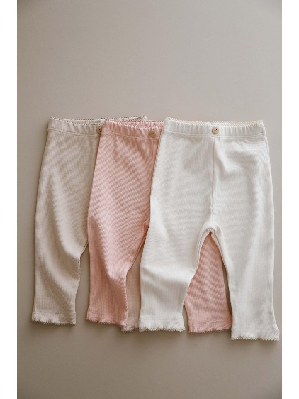 Bej 3lü Bebek Kaşkorse Tayt Model 1-7