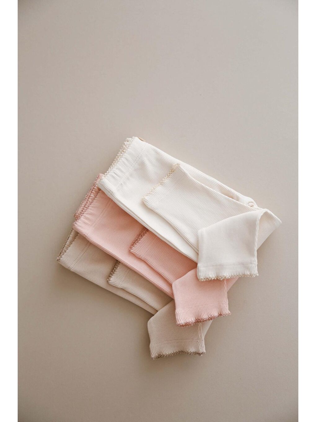 Bej 3lü Bebek Kaşkorse Tayt Model 1-9