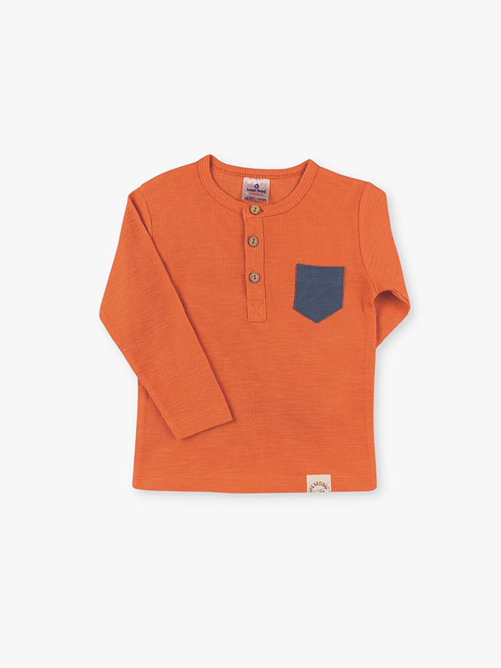 Lacivert Bisiklet Yaka Uzun Kollu Erkek Bebek 2'li Takım-1