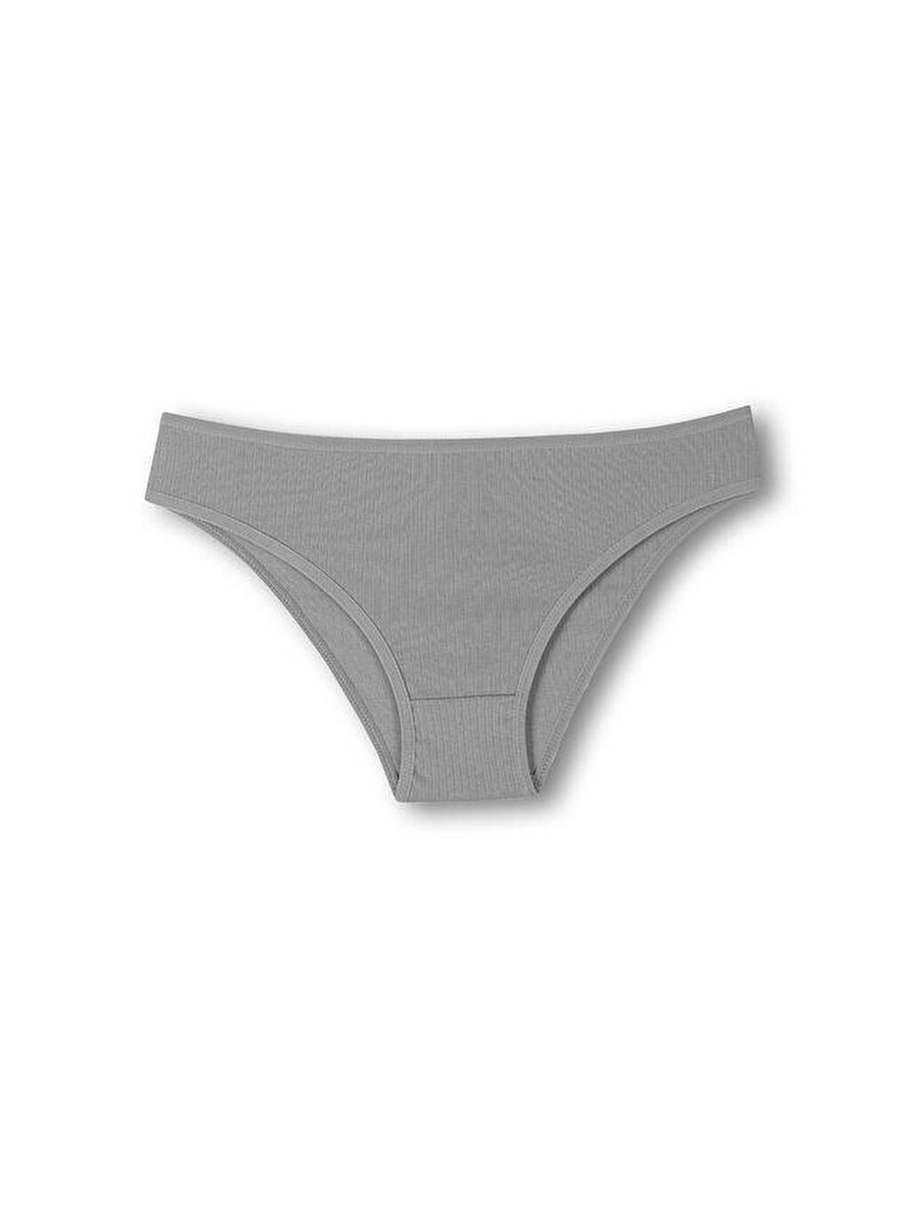 Karışık Pamuklu Fitilli Dokulu Slip Kadın Külot 7'li-3