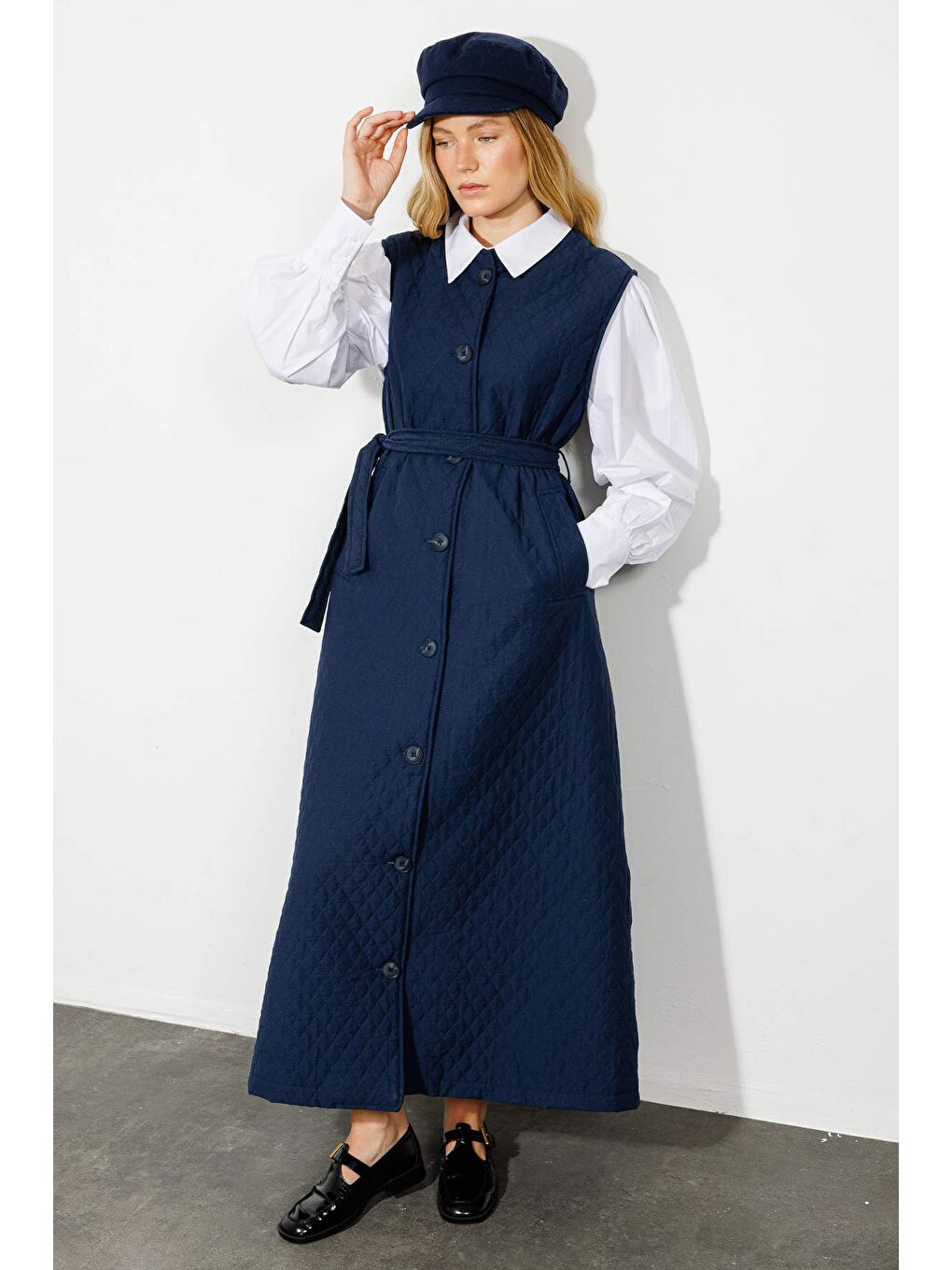 Kapitone Lacivert Jile-2