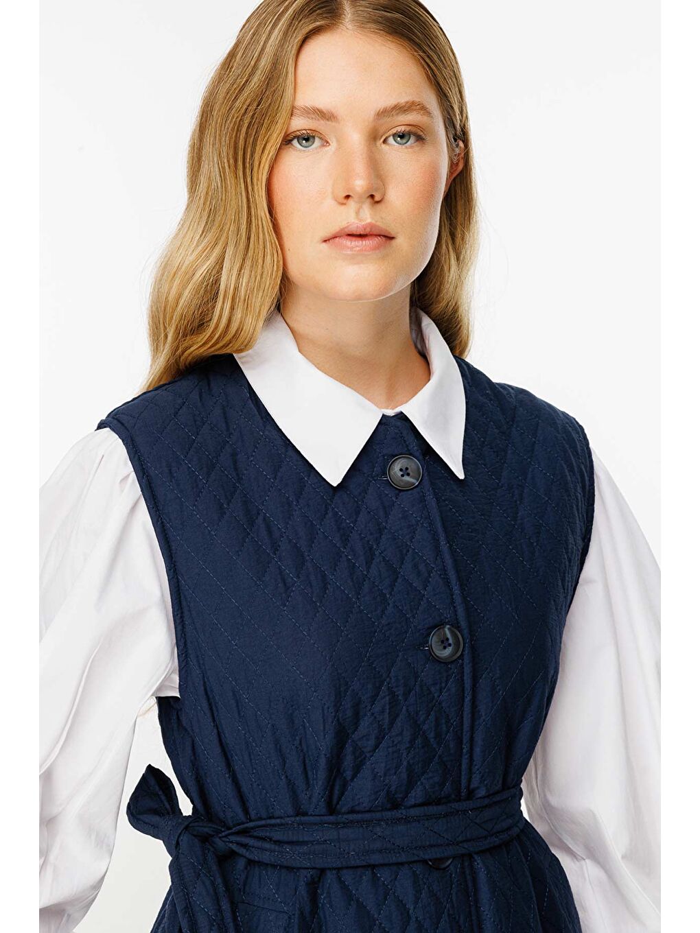 Kapitone Lacivert Jile-4