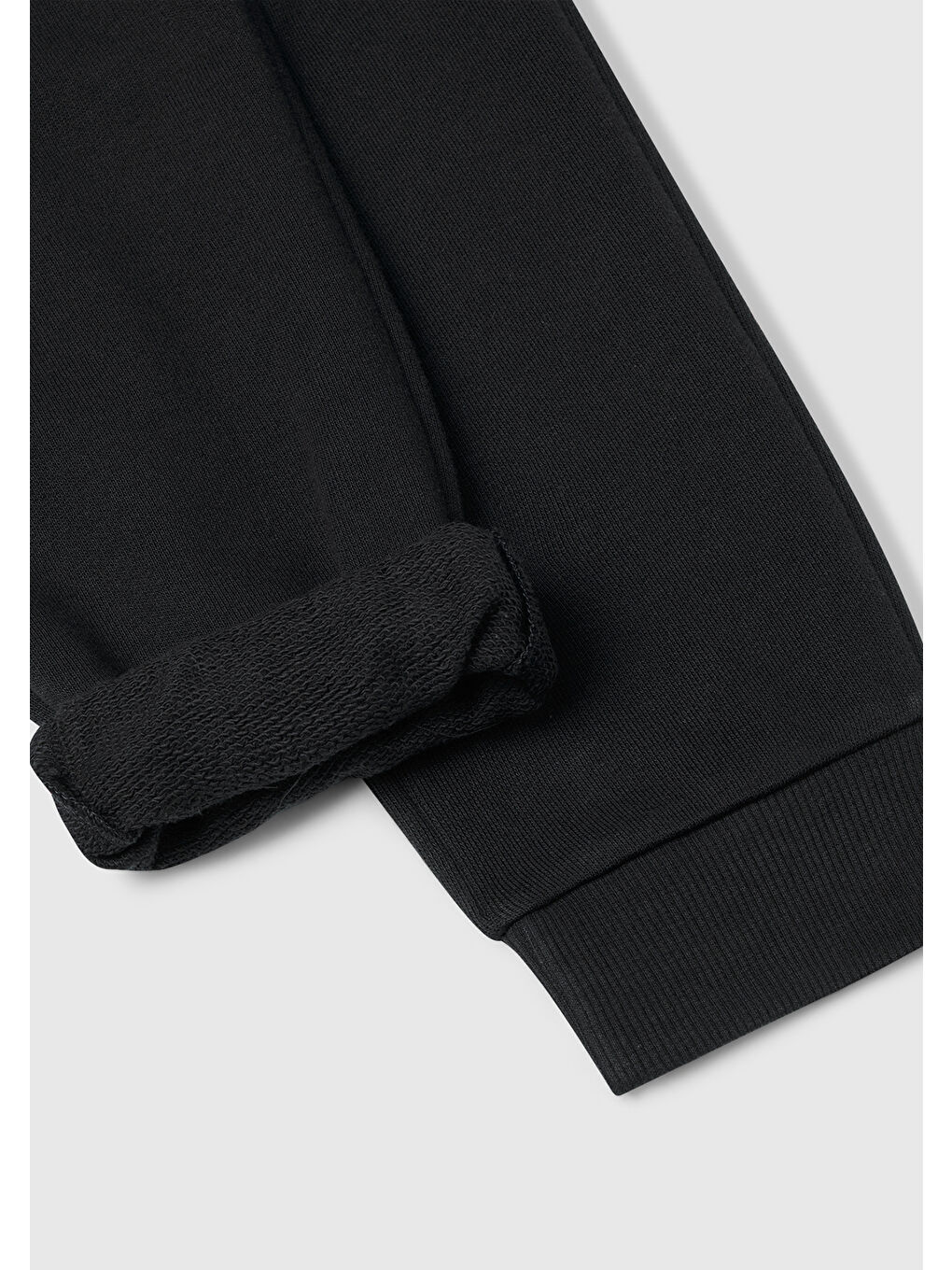 Erkek Çocuk Siyah Etiket Logolu Eşofman Altı-2