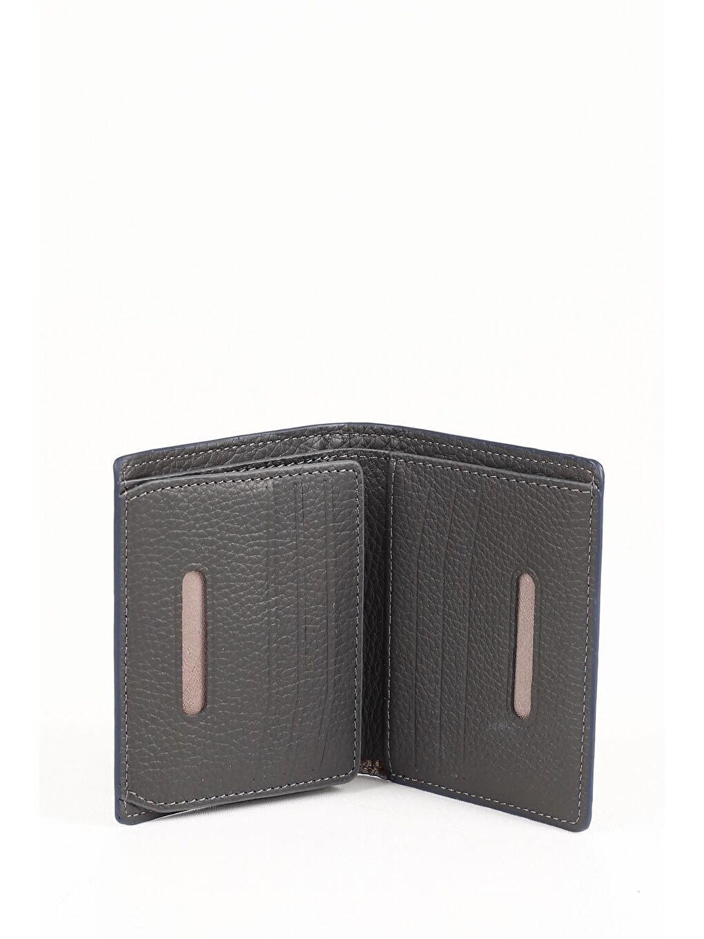 Lacivert Hakiki Deri Erkek Dikey Cüzdan 06290-2