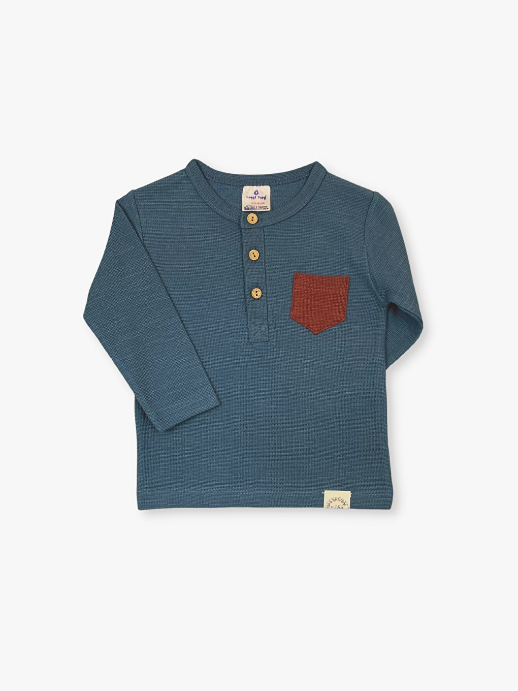 Bordo Bisiklet Yaka Uzun Kollu Erkek Bebek 2'li Takım-1