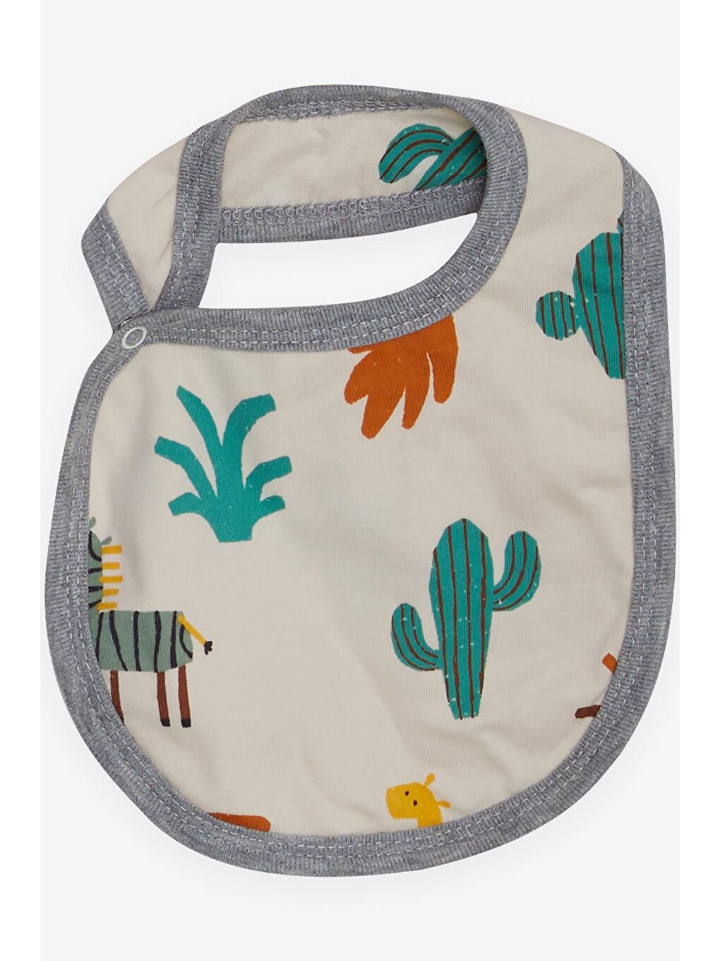 Ekru Erkek Bebek Hastane Çıkışı 5 li Çöl Temalı Kaktüs Baskılı Krem (0-3 Ay)-5