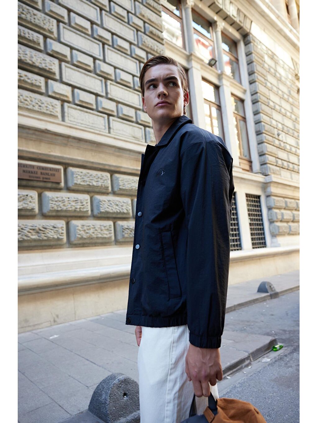 Erkek Paraşüt Mont Ceket Siyah-1