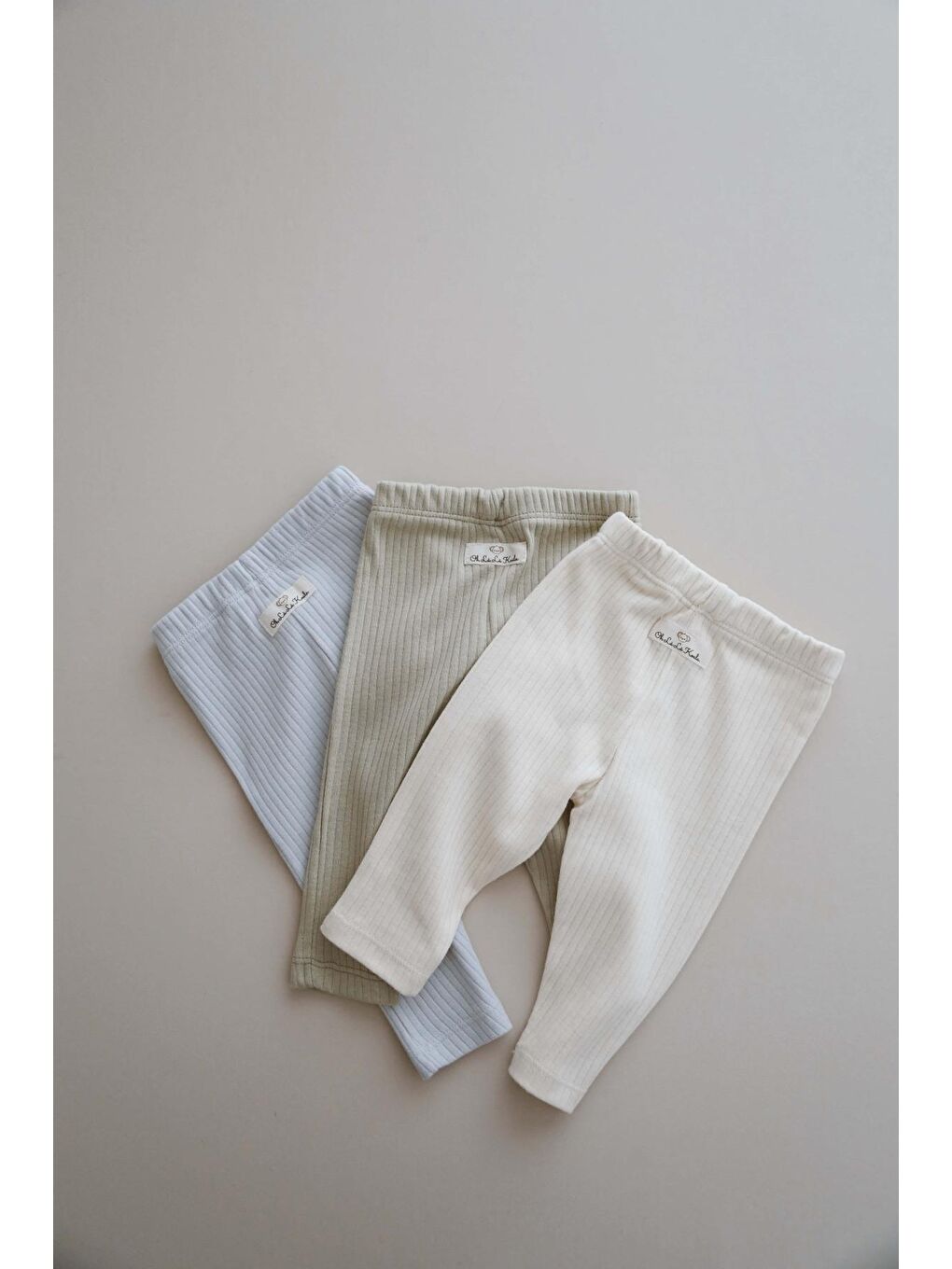 Ekru 3lü Bebek Fitilli Tayt Model 2-5