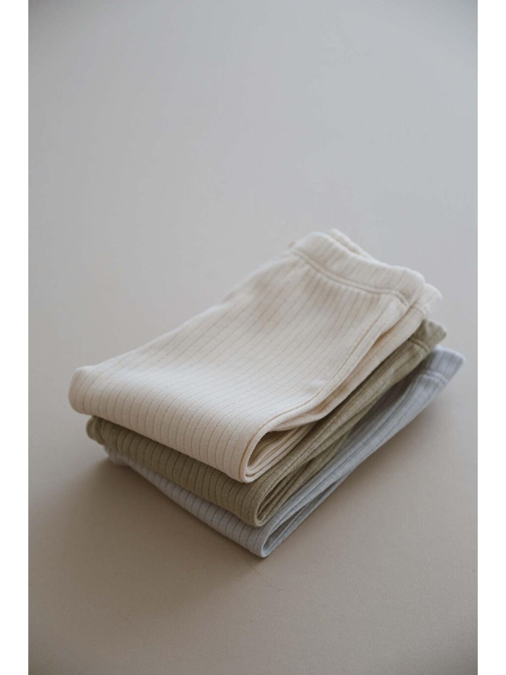 Ekru 3lü Bebek Fitilli Tayt Model 2-7