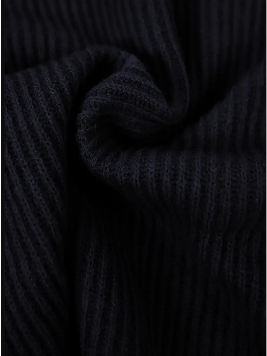 Erkek Siyah Regular Fit Bisiklet Yaka Örgülü Triko-4