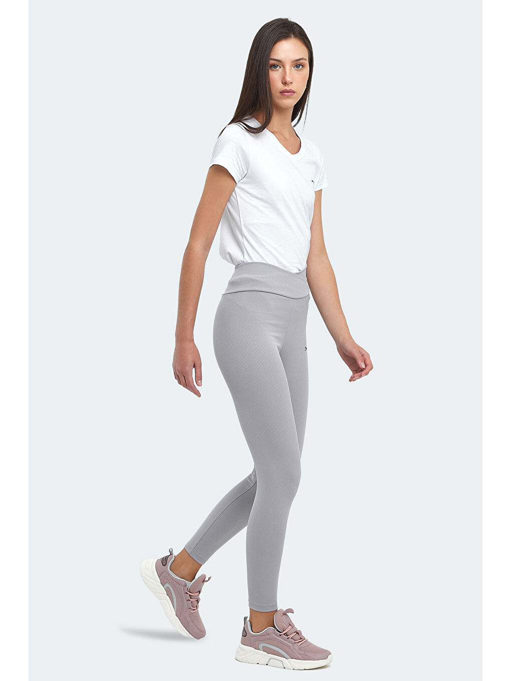 PRADEEP Kadın Fitness Tayt Gri-6