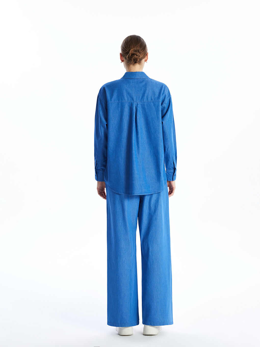 KOOR Indigo Yıkamalı Loosefit Denim Gömlek Bg06-Y - 2