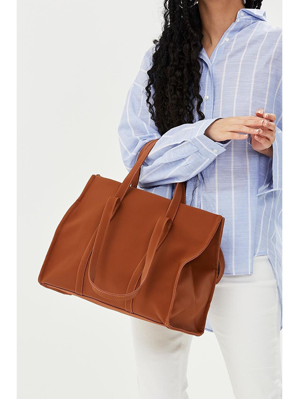 Kahverengi Taba Amelia Shopper Kadın Çanta-2