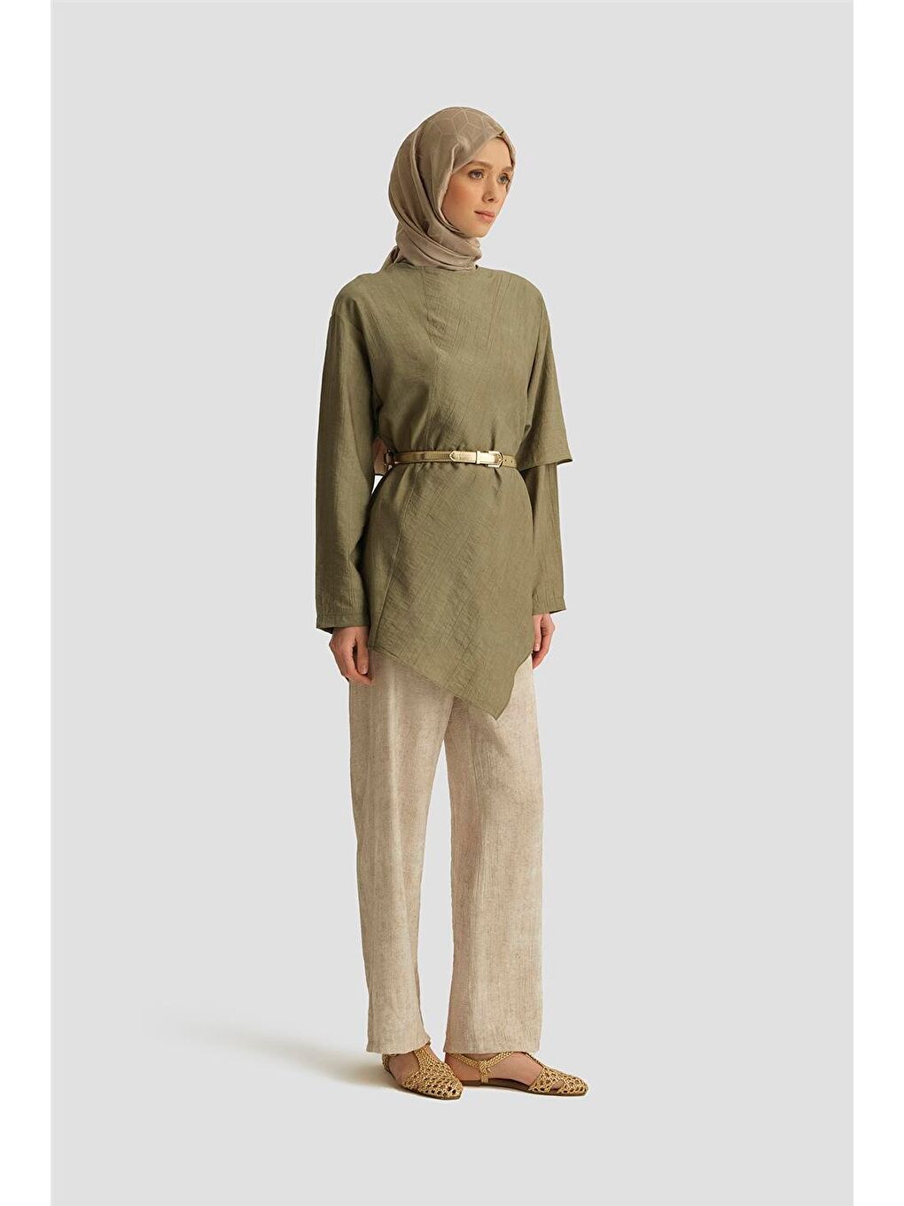 Ekru Pantolon 25Yd4238-2 Taş-1