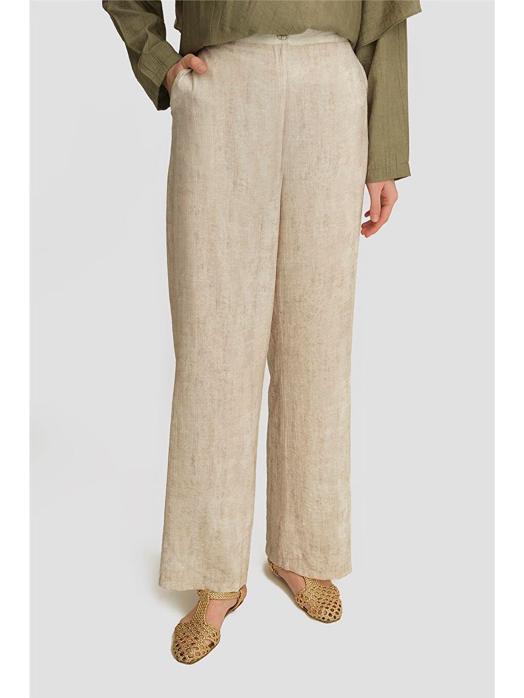 Ekru Pantolon 25Yd4238-2 Taş-2