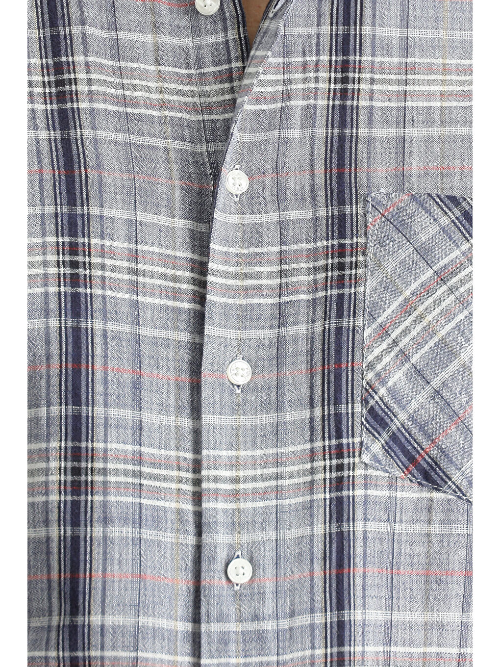 Antrasit Uzun Kol Regular Fit Ekose Pamuk Gömlek-4