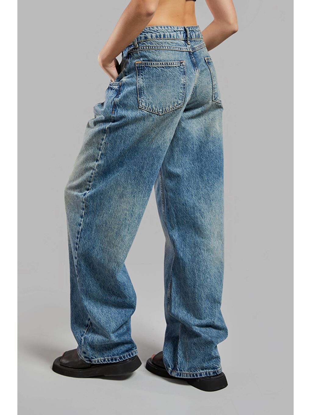 Mavi Kadın T.Kot Rengi 4S565 Baggy Fit %100 Pamuk Denim-2