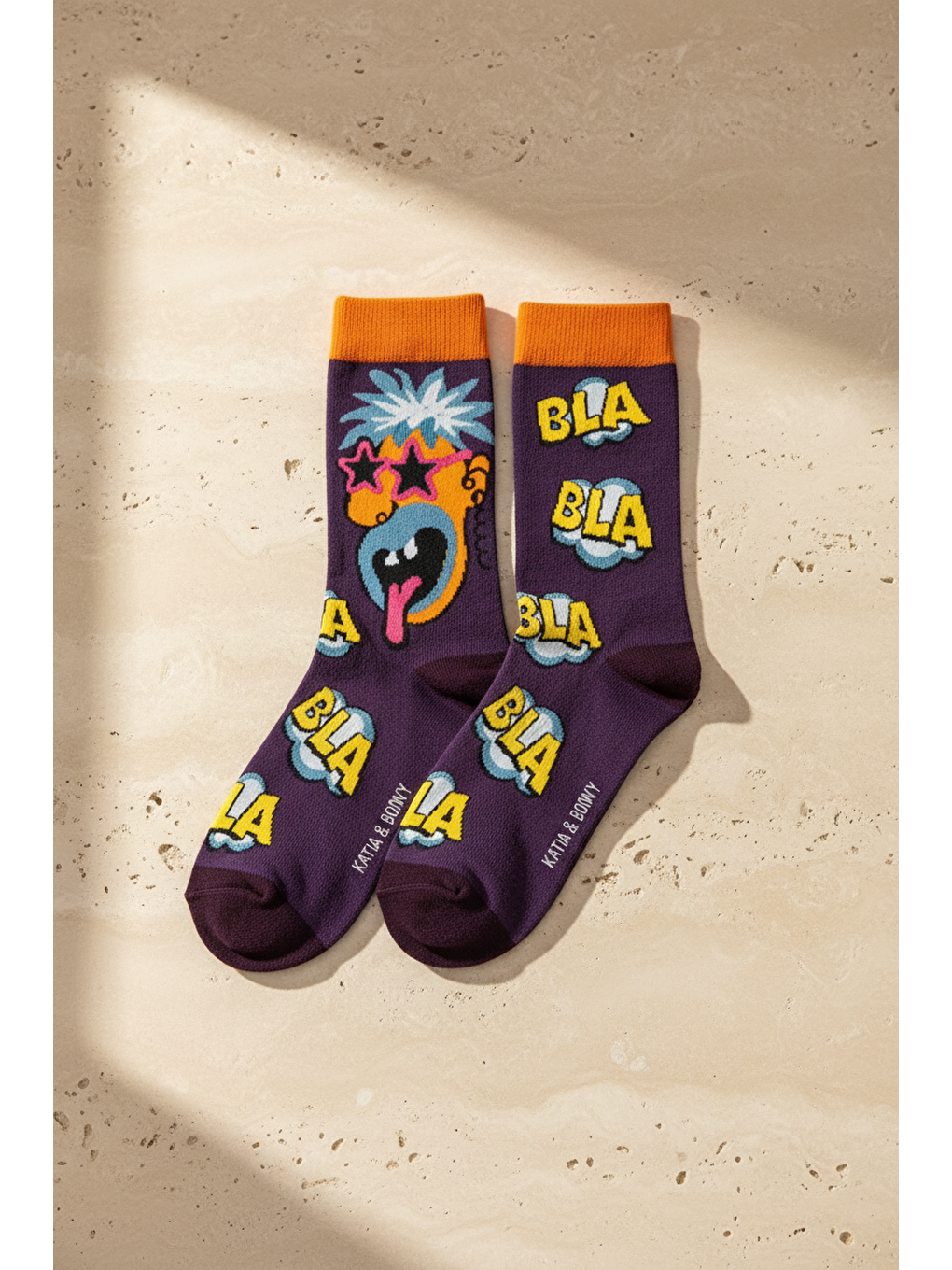 Karışık Unisex Pop Art Desenli Soket Çorap-7