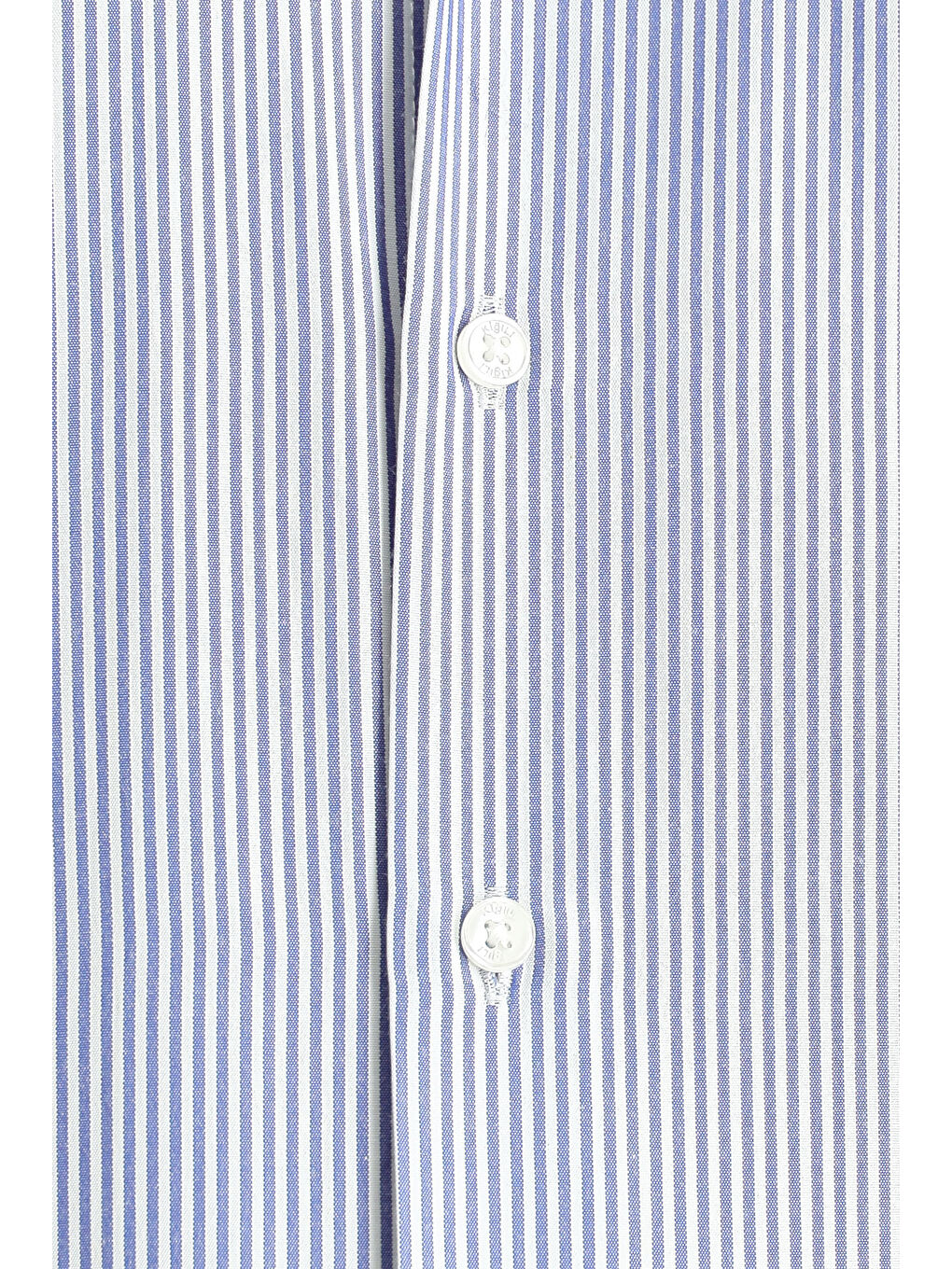 Lacivert Uzun Kol Slim Fit Dar Kesim Çizgili Pamuklu Kolay Ütülenebilir Gömlek-4
