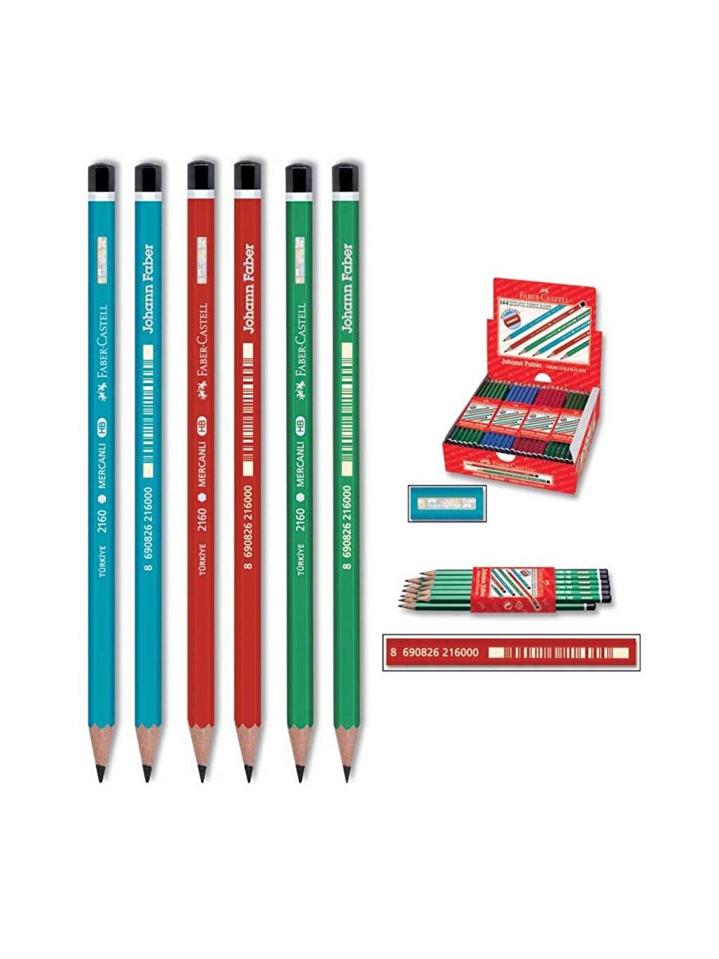 FABER CASTELL Siyah Mercanlı Kurşun Kalem 12 Adet