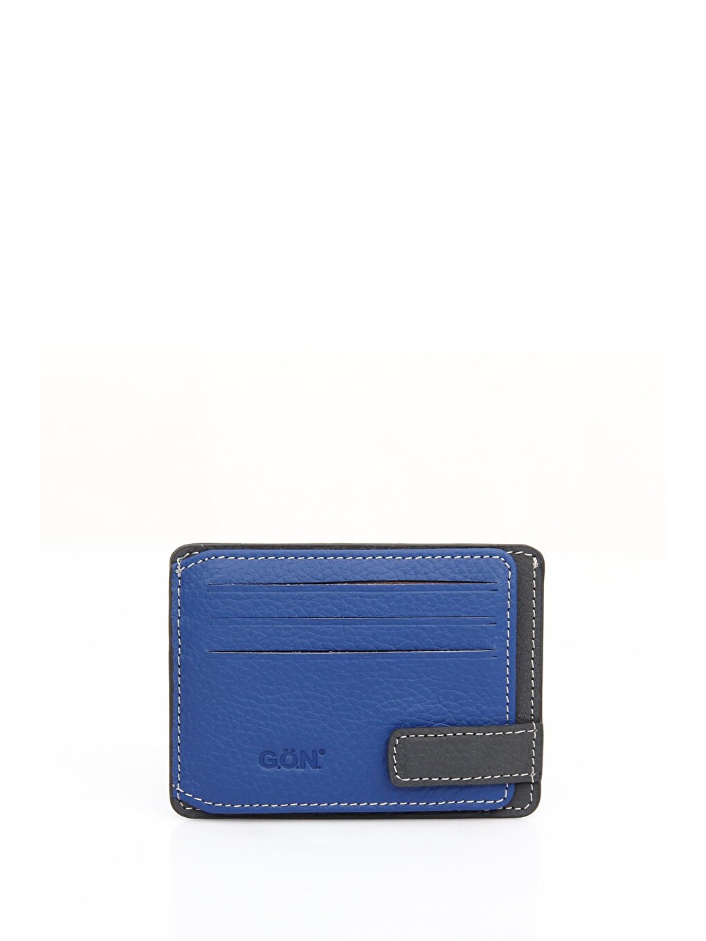 Saksmavi-neonyeşil Hakiki Deri Unisex Kartlık 06521