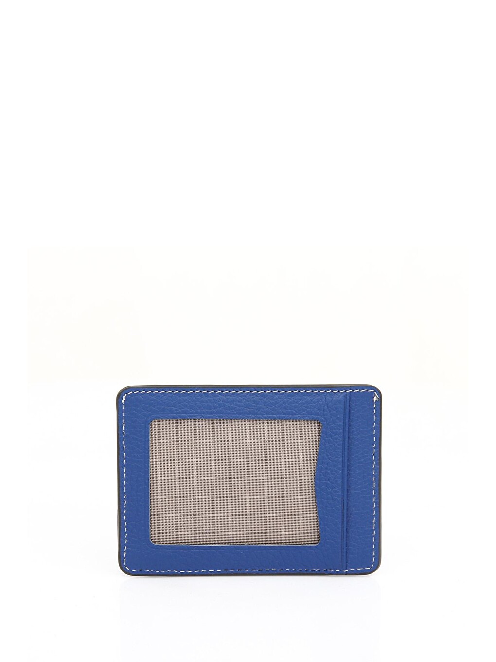 Saksmavi-neonyeşil Hakiki Deri Unisex Kartlık 06521-1