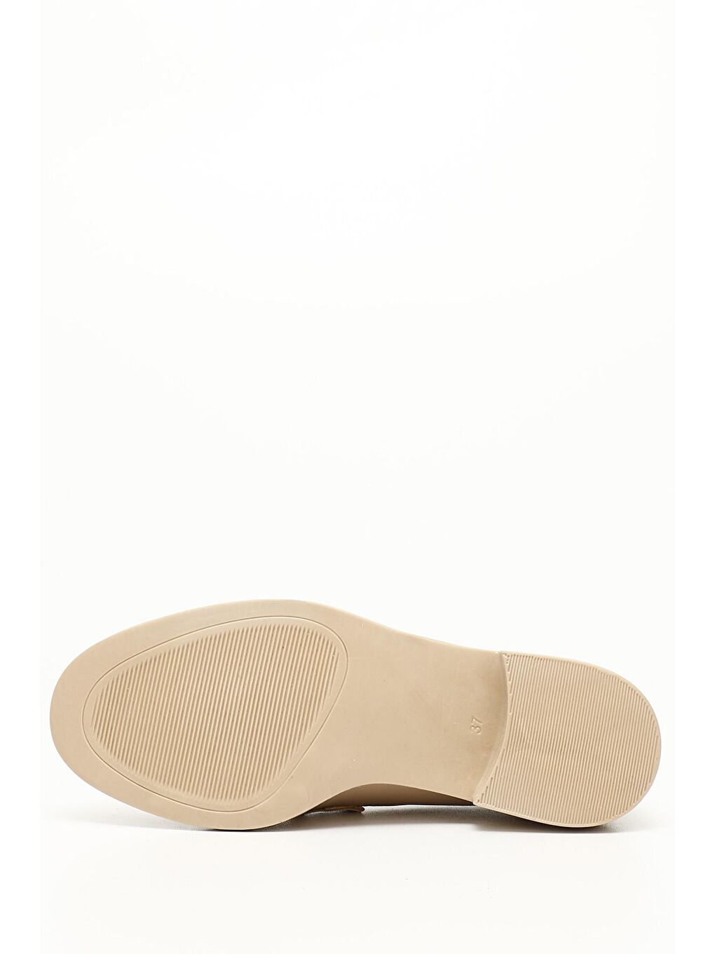 Bej NUDE  Kadın Yuvarlak Burun Loafer Günlük Ayakkabı 35904-3