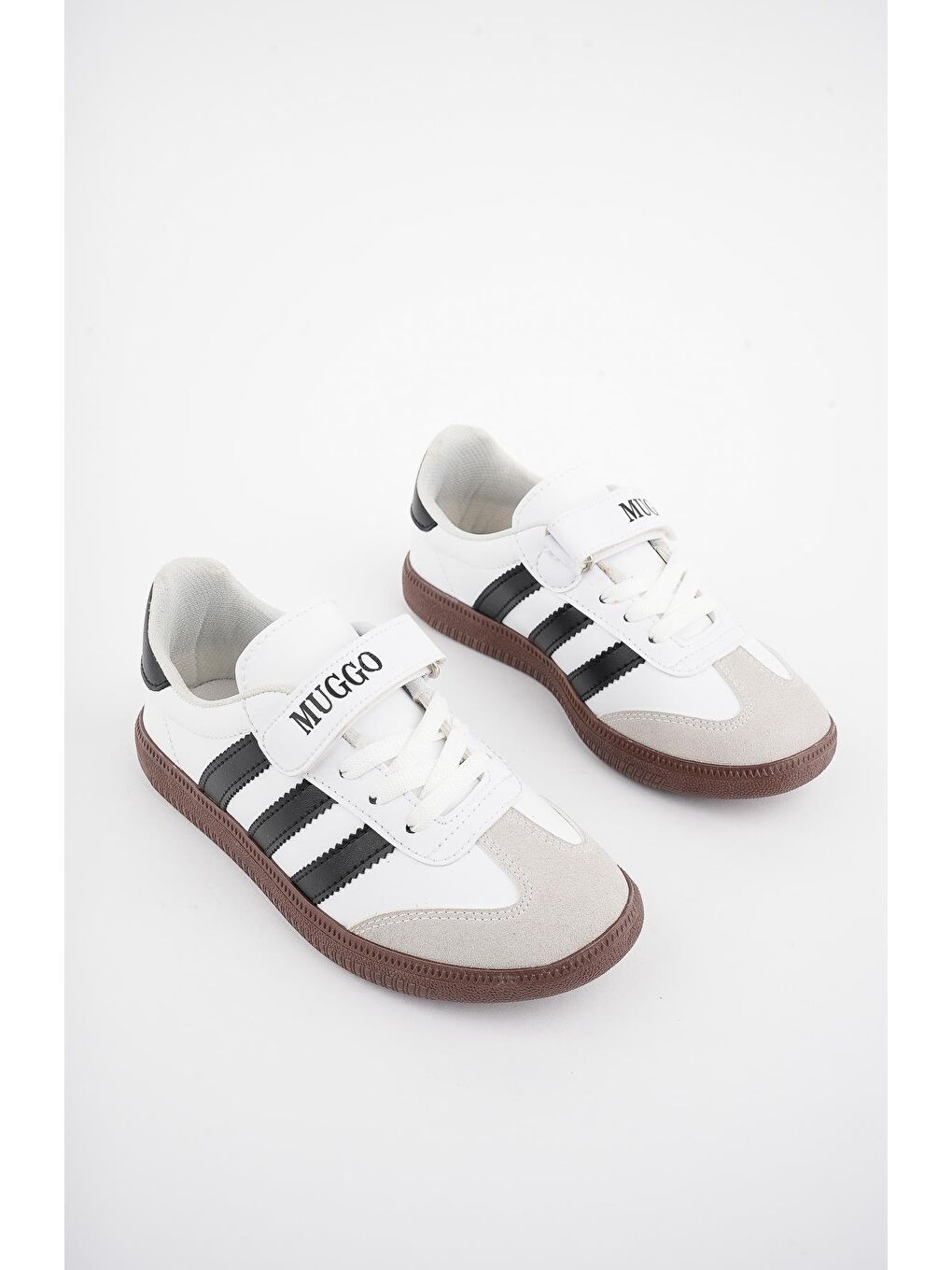 Beyaz OLAF Günlük Ortopedik Bağcıklı Ve Cırtlı Çocuk Sneaker Spor Ayakkabı-3