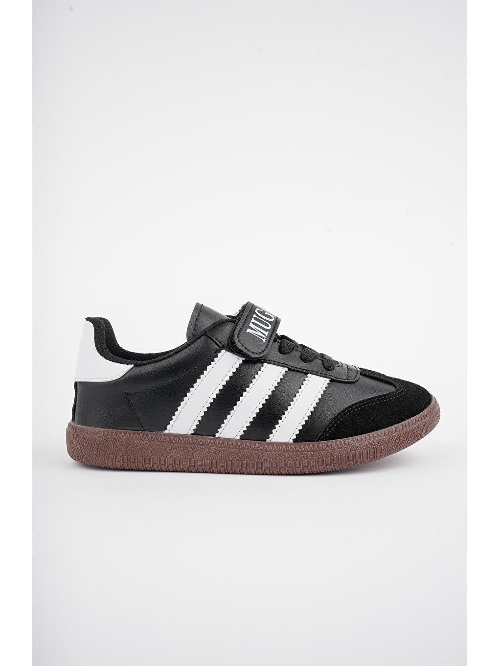 Siyah OLAF Günlük Ortopedik Bağcıklı Ve Cırtlı Çocuk Sneaker Spor Ayakkabı