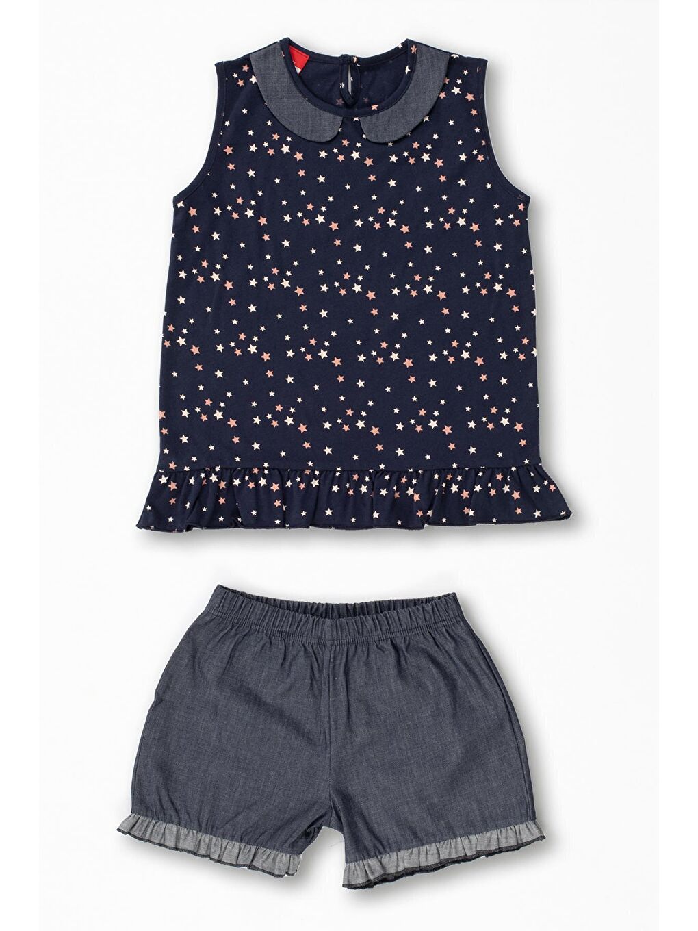 Lacivert Stars DenimŞort Takım-2