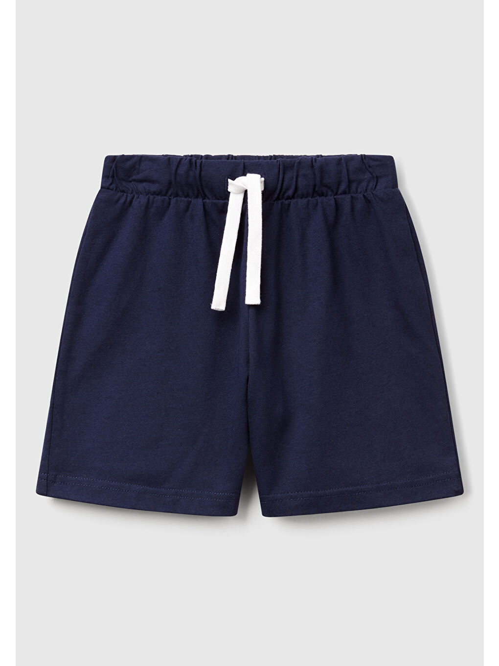 Erkek Çocuk Lacivert Benetton Logolu Bermuda Penye Şort