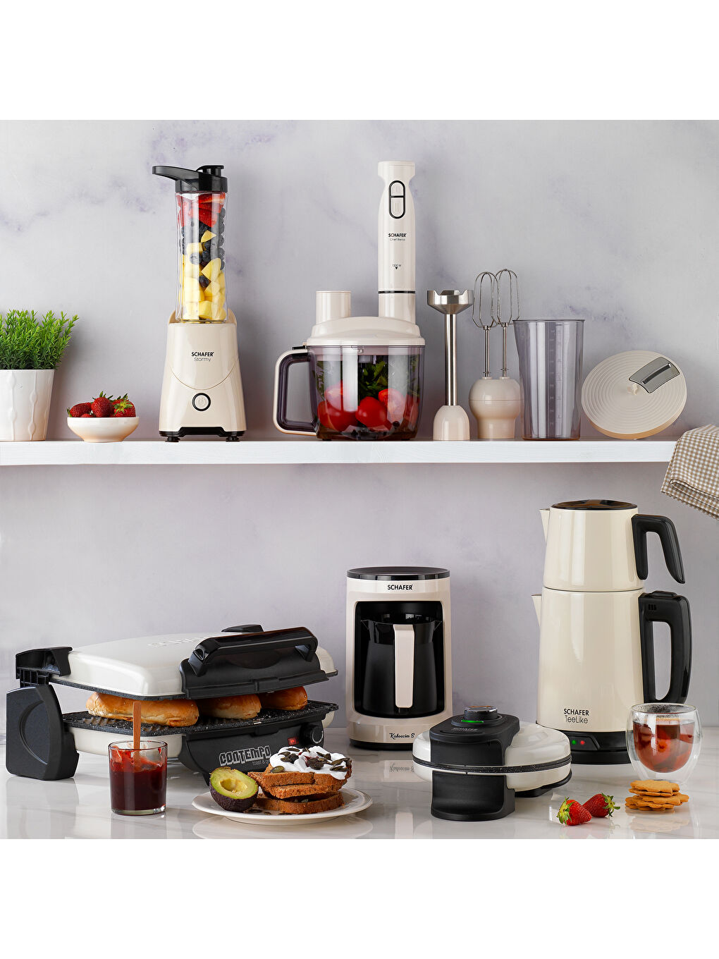 TeeLike Elektrikli Çay Makinesi-Krem-4