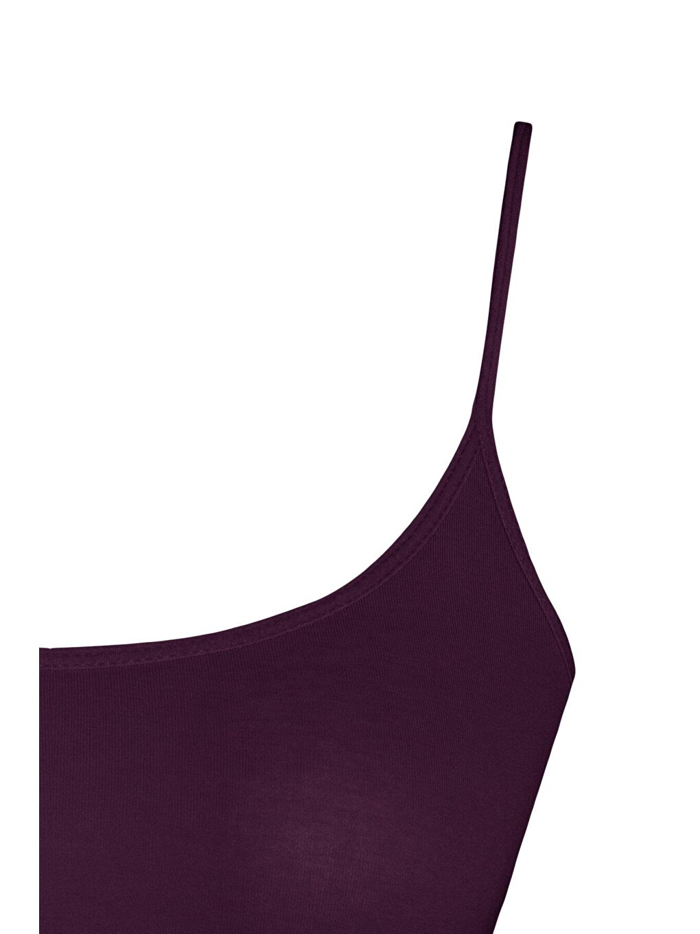 Mor Pamuklu İnce Askılı Kapsız Kız Çocuk Alıştırma Büstiyer-1