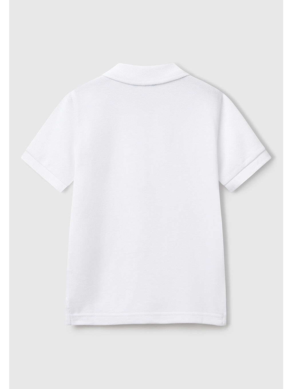 Erkek Çocuk Beyaz Logolu Polo Tişört-1