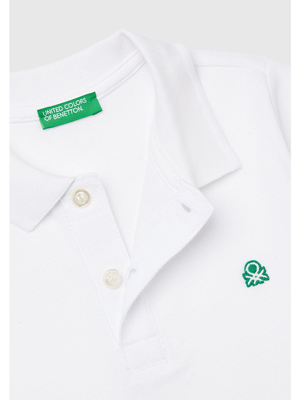 Erkek Çocuk Beyaz Logolu Polo Tişört-2