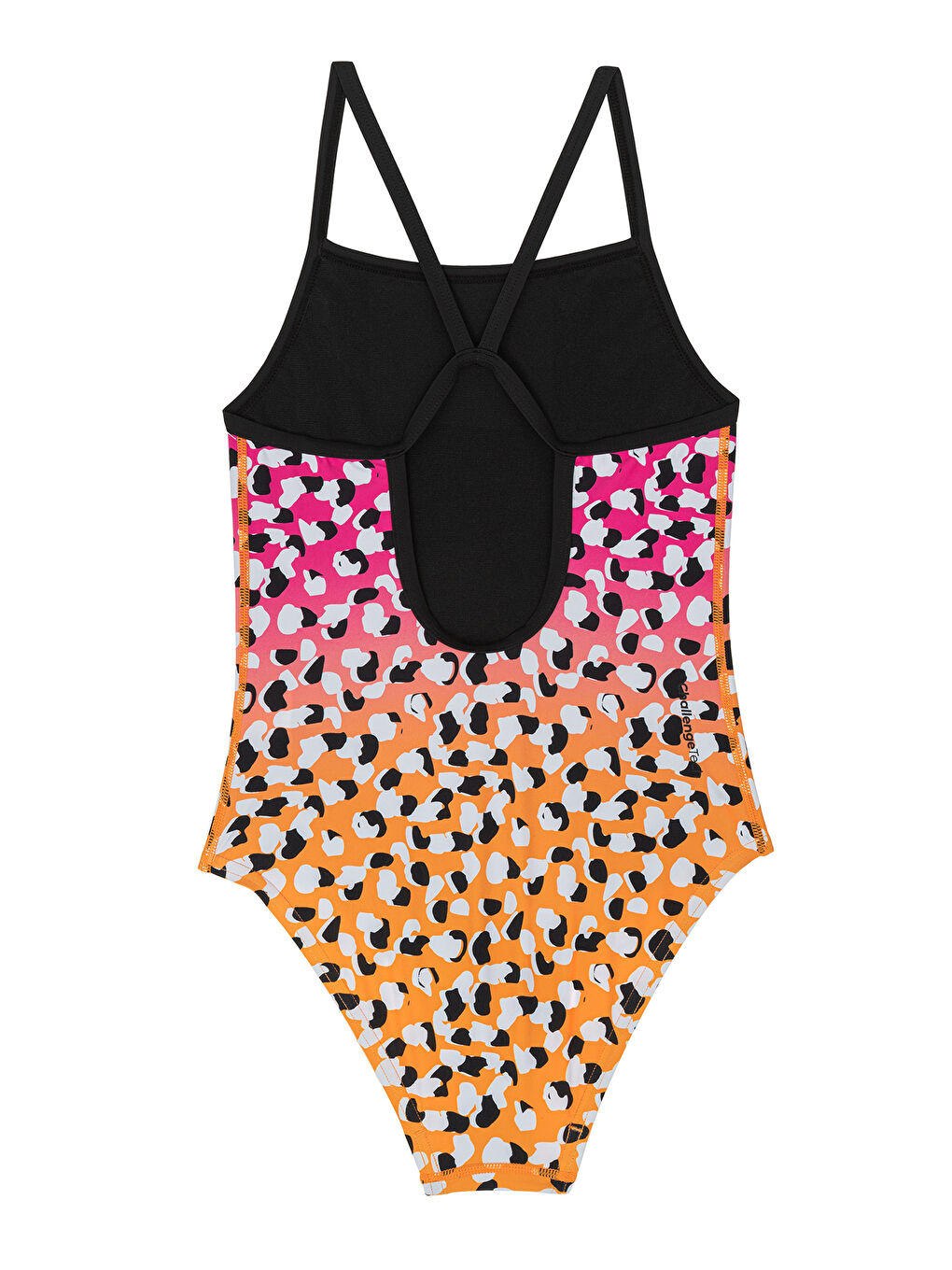 Thin Strap Kız Çocuk Kırmızı / Siyah Mayo-1