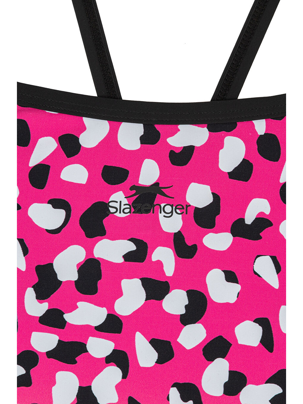 Thin Strap Kız Çocuk Kırmızı / Siyah Mayo-2