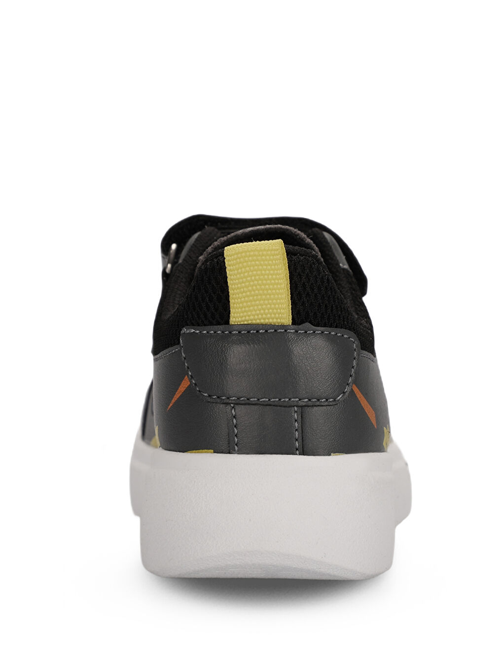 KEPA IN Erkek Çocuk Cırt Cırtlı Koyu Gri / Sarı Sneaker-5