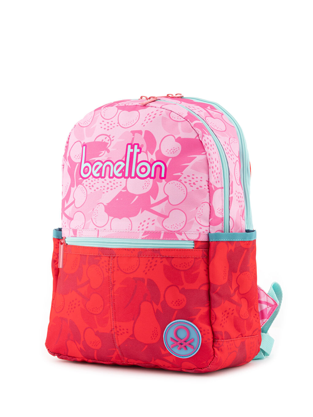 Kız Çocuk Pembe Kiraz Desenli  Yazılı Sırt Çantası-1