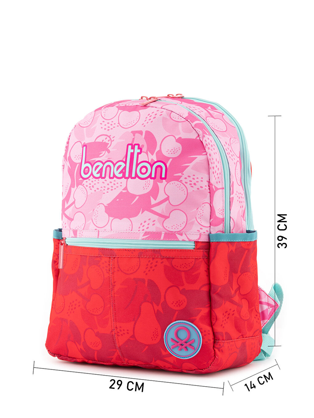 Kız Çocuk Pembe Kiraz Desenli  Yazılı Sırt Çantası-4
