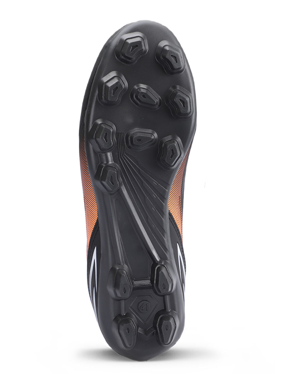 DANGER I KR Erkek Halı Saha Siyah / Turuncu Futbol Ayakkabısı-6