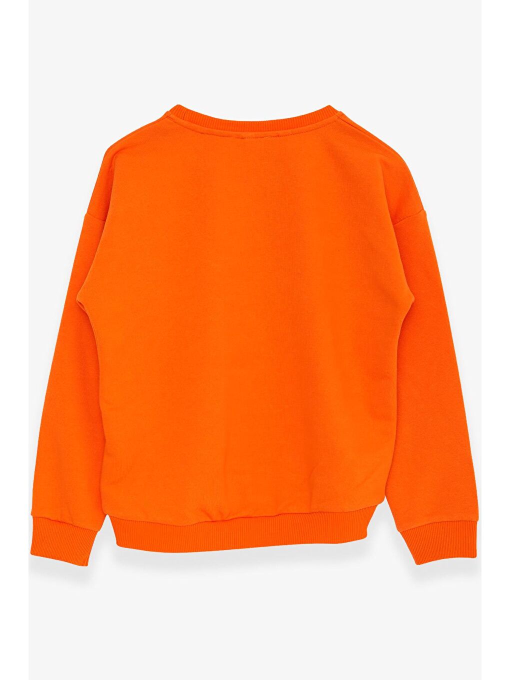 Kız Çocuk Sweatshirt Yazı Baskılı Turuncu (11 Yaş)-1