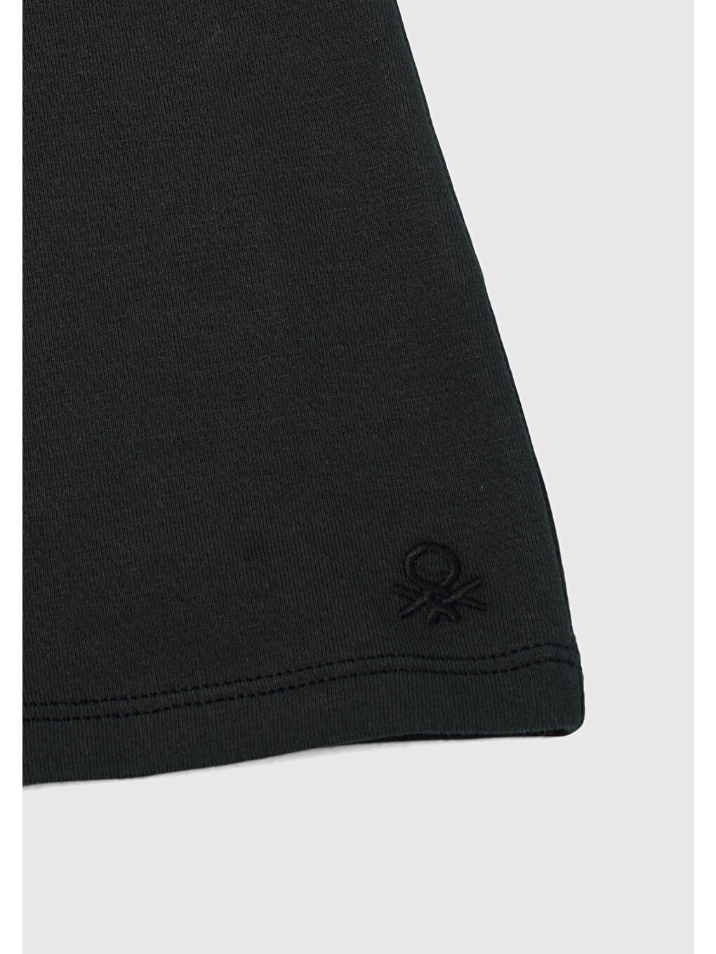 Kız Çocuk Siyah Balıkçı Yaka Basic Sweatshirt-2