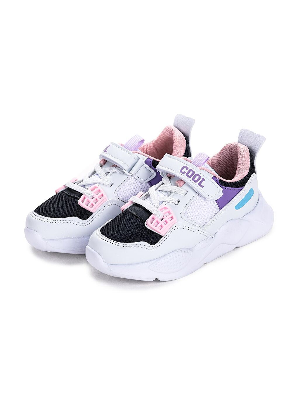 Beyaz Lero Cırtlı Kız/Erkek Çocuk Spor Ayakkabı-2