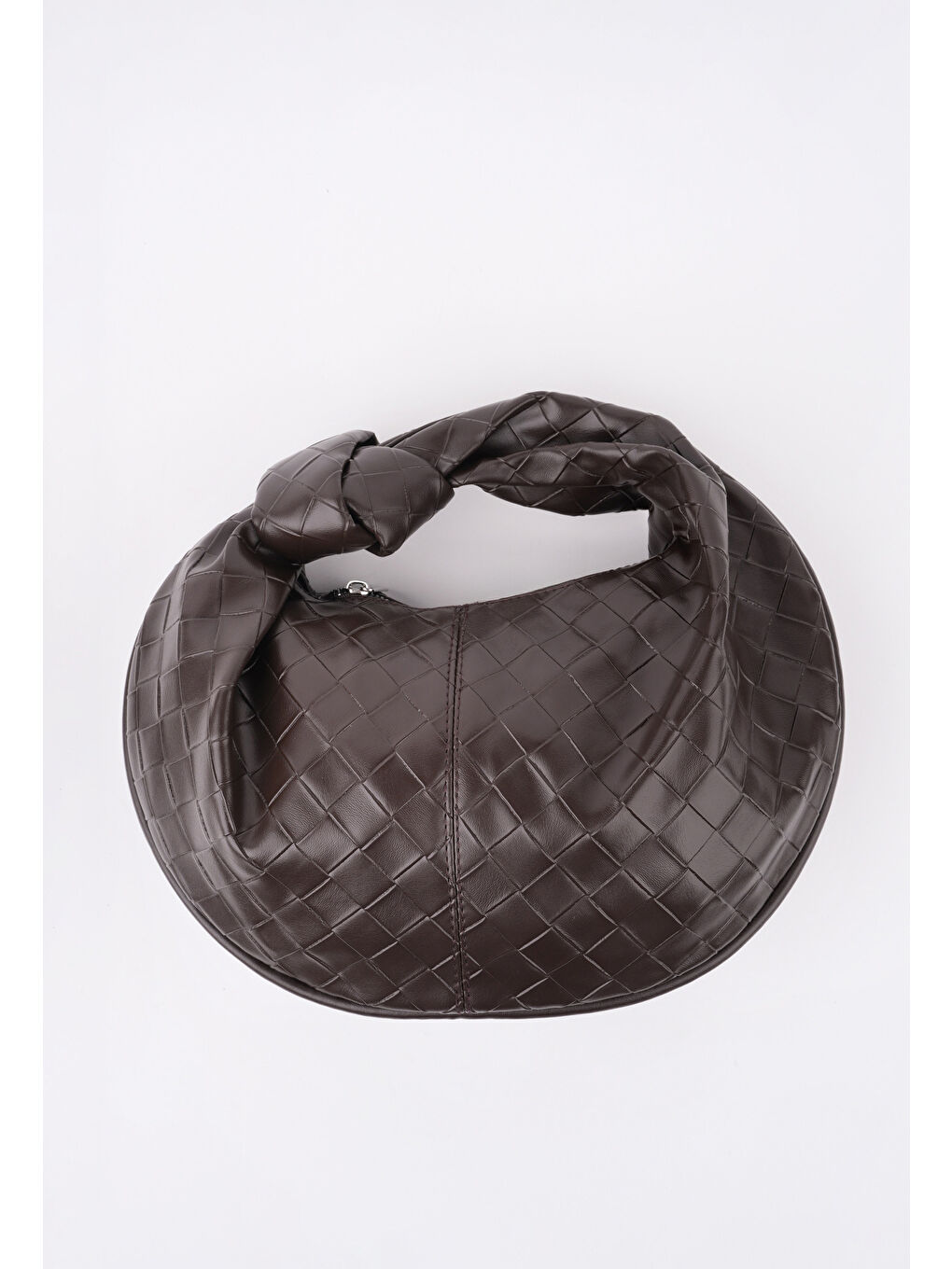 Kahverengi CAPSULE Kadın Düğümlü Oval El Çantası-2