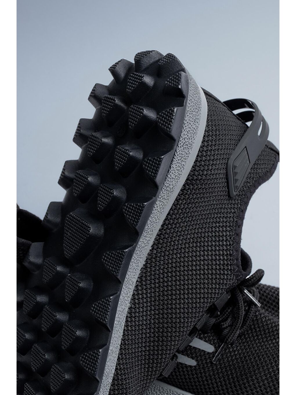 Siyah Erkek Baskılı Spor Ayakkabı-3